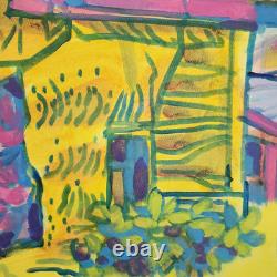 Original Signed Modernist Painting Southwest Arizona Southwestern Art Landscape