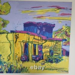 Original Signed Modernist Painting Southwest Arizona Southwestern Art Landscape