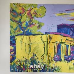 Original Signed Modernist Painting Southwest Arizona Southwestern Art Landscape