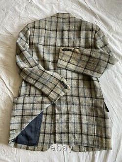 Oxxford Clothes 43L or 44Lvintage sport coat suit jacket plaid hand made usa