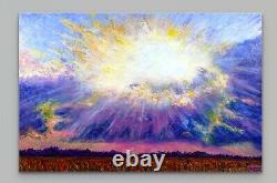 PBJ New Day 4 24x36 Original Acrylic Painting on Stretched Canvas 1/1 Sunrise