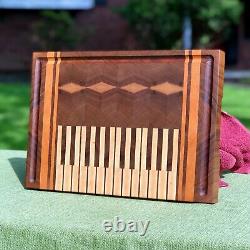 PIANO End Grain Cutting Board HANDMADE USA NJ