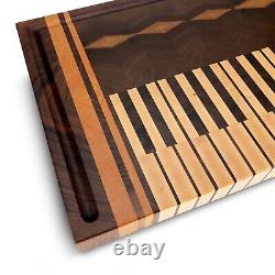 PIANO End Grain Cutting Board HANDMADE USA NJ