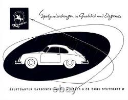 PORSCHE 356 Reutter Trunk Rack Leather Luggage Straps Hand Made in the USA Brown