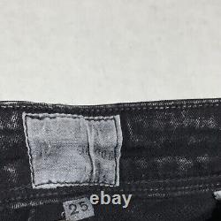 PRPS HEIRLOOM Black Authentic Made in USA Extra Skinny Jeans 25x33 Hand Crafted