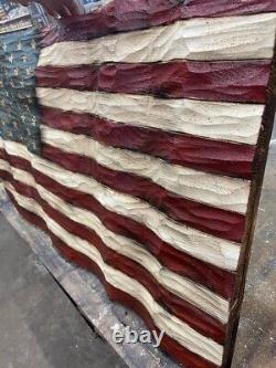 Patriotic, Wall Art Décor, Wedding American Wooden Flag, Rustic American Flag