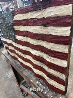 Patriotic, Wall Art Décor, Wedding American Wooden Flag, Rustic American Flag