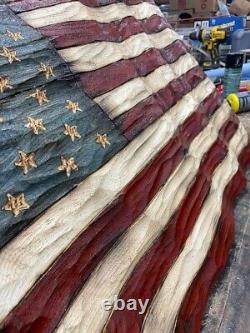 Patriotic, Wall Art Décor, Wedding American Wooden Flag, Rustic American Flag