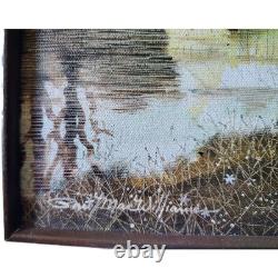 Paul MacWilliams Landscape Painting Signed. Unknown location with farmhouse