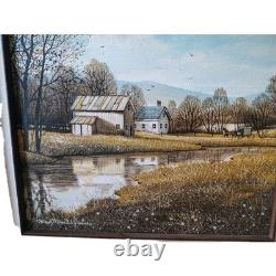 Paul MacWilliams Landscape Painting Signed. Unknown location with farmhouse