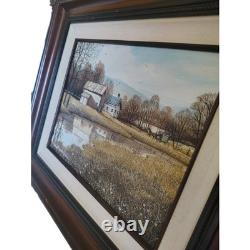 Paul MacWilliams Landscape Painting Signed. Unknown location with farmhouse