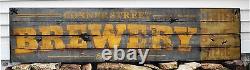 Personalized Brewery Established Date Wood Sign Rustic Hand Made Vintage