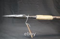 Personalized Handmade Sharp Harden Spear, 68 High Carbon Steel Functional Spear