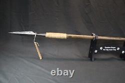 Personalized Handmade Sharp Harden Spear, 68 High Carbon Steel Functional Spear