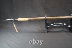 Personalized Handmade Sharp Harden Spear, 68 High Carbon Steel Functional Spear