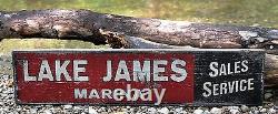 Personalized Lake Marina Sales & Service Rustic Hand Made Vintage Wood Sign