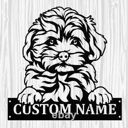 Personalized Maltipoo Metal Sign, Dog Owner Wall Art, Memorial Gift