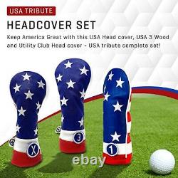 Pins & Aces USA Head Cover Premium Hand-Made Leather Hi Quality Headcover