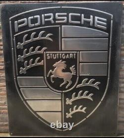 Porsche hand made cast metal sign