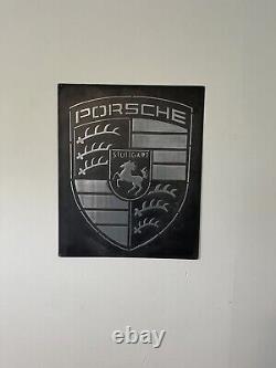 Porsche hand made cast metal sign