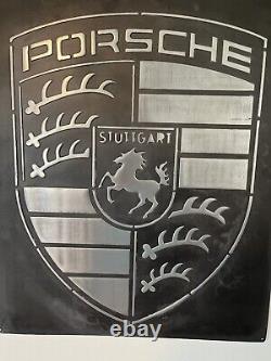 Porsche hand made cast metal sign