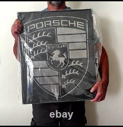 Porsche hand made cast metal sign