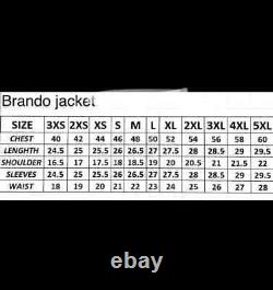 Premium Mens Brando Classic Leather Jacket Soft Leather Bikers Leather Jacket