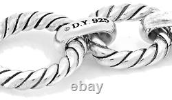 Previously owned David Yurman Link Toggle Bracelet with Blue Sapphires 8.5 LONG