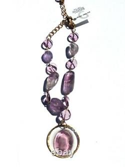 Purple Amethyst made with Swarovski Intaglio USA Handmade Gay Isber Linked Cameo