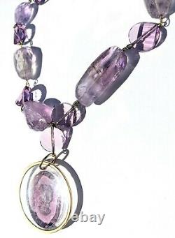 Purple Amethyst made with Swarovski Intaglio USA Handmade Gay Isber Linked Cameo