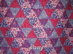PyramidsPink, Purple59x90 TwinPatchworkMade in USA