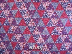 PyramidsPink, Purple59x90 TwinPatchworkMade in USA