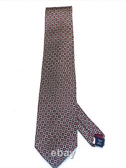 RALPH LAUREN Tie by POLO 100% SILK Hand Made USA, AUTHENTIC, Red, Green