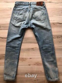 RRL, Slim Fit Japanese Selvedge Denim Light Wash, Men's Size 30x34, Made in USA