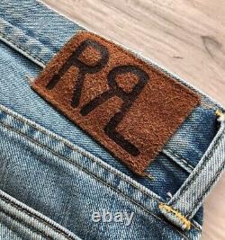 RRL, Slim Fit Japanese Selvedge Denim Light Wash, Men's Size 30x34, Made in USA