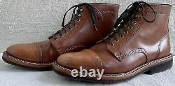 Rancourt Caramel Shell Cordovan Porter Boots Lactae Hevea Soles US 11 B ($750)