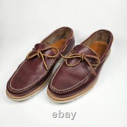 Rancourt & Co Dirigo Mens Size 10 Leather Boat shoe Hand made in Maine USA
