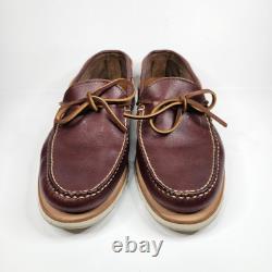 Rancourt & Co Dirigo Mens Size 10 Leather Boat shoe Hand made in Maine USA