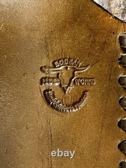 Rare Bob Schopp XL Handmade 10 Bowie Knife With Original Sheath. USA Made