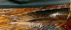 Rare Bob Schopp XL Handmade 10 Bowie Knife With Original Sheath. USA Made
