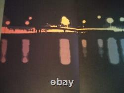 Rare ORIGINAL 1962 Eugene Feldman Lithograph Schuylkill Expressway at Night