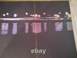 Rare ORIGINAL 1962 Eugene Feldman Lithograph Schuylkill Expressway at Night