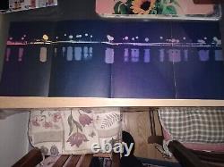 Rare ORIGINAL 1962 Eugene Feldman Lithograph Schuylkill Expressway at Night