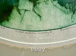 Rare Ruth Rodman Etching Aquatint A Cool Summer Memory II Signed Artist Proof