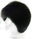 Real Black Fox Fur Hat New Made In The Usa