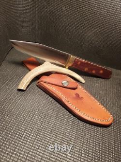 Real Custom Forged Large Fixed Blade Knife by LB (Larry Arnold). HEAVY