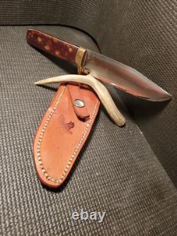 Real Custom Forged Large Fixed Blade Knife by LB (Larry Arnold). HEAVY