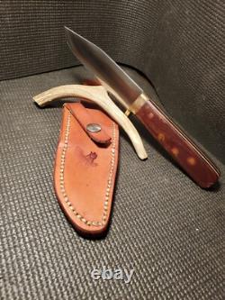 Real Custom Forged Large Fixed Blade Knife by LB (Larry Arnold). HEAVY