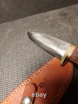 Real Custom Forged Large Fixed Blade Knife by LB (Larry Arnold). HEAVY