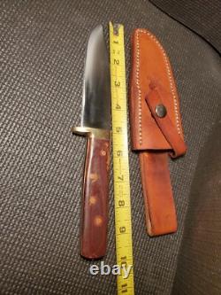 Real Custom Forged Large Fixed Blade Knife by LB (Larry Arnold). HEAVY